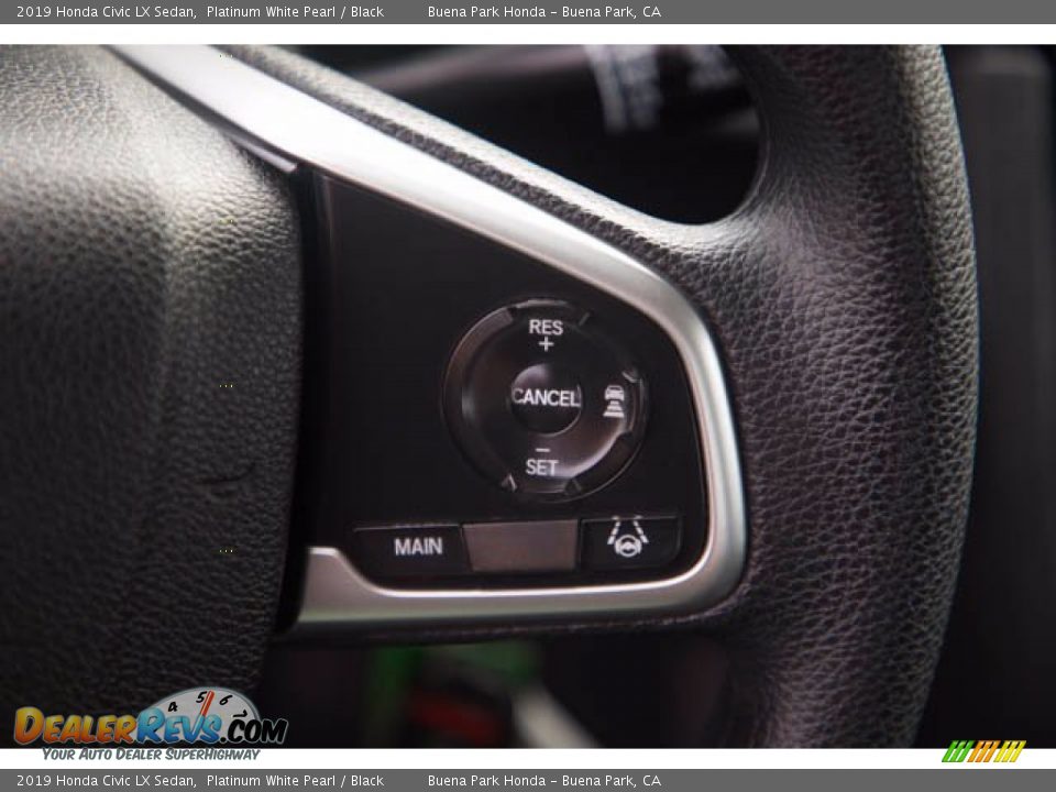 2019 Honda Civic LX Sedan Platinum White Pearl / Black Photo #17