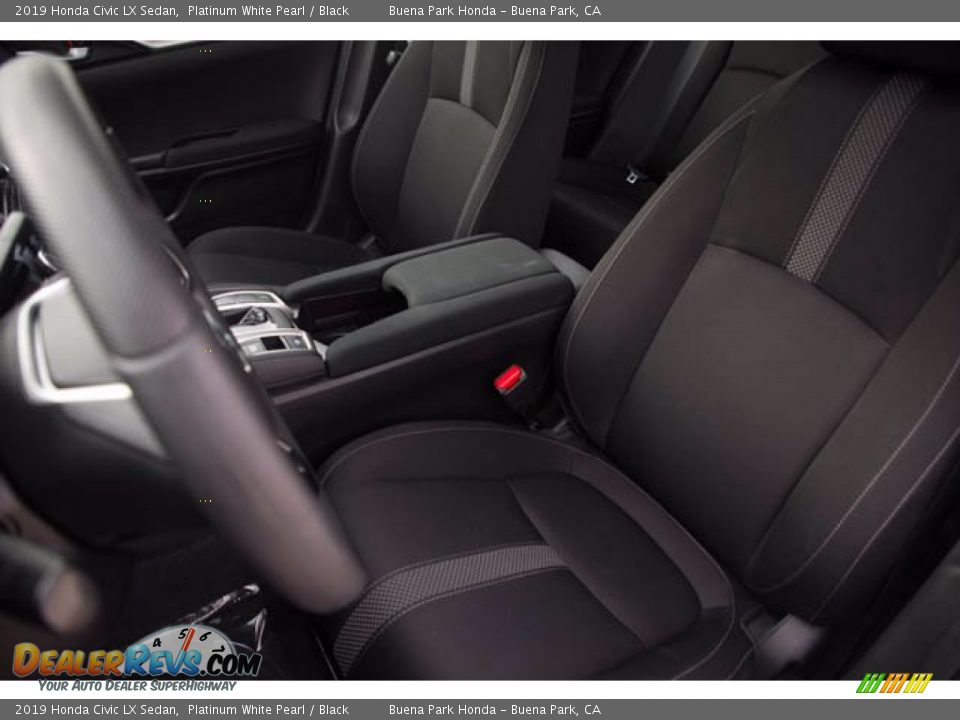 2019 Honda Civic LX Sedan Platinum White Pearl / Black Photo #18