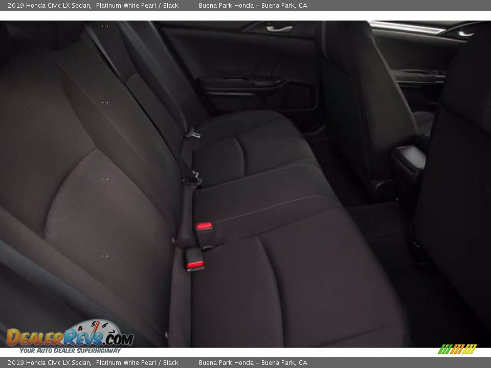 2019 Honda Civic LX Sedan Platinum White Pearl / Black Photo #21