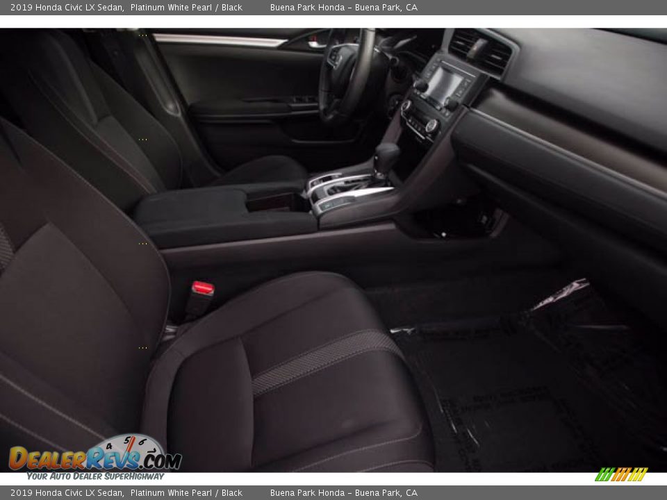 2019 Honda Civic LX Sedan Platinum White Pearl / Black Photo #23
