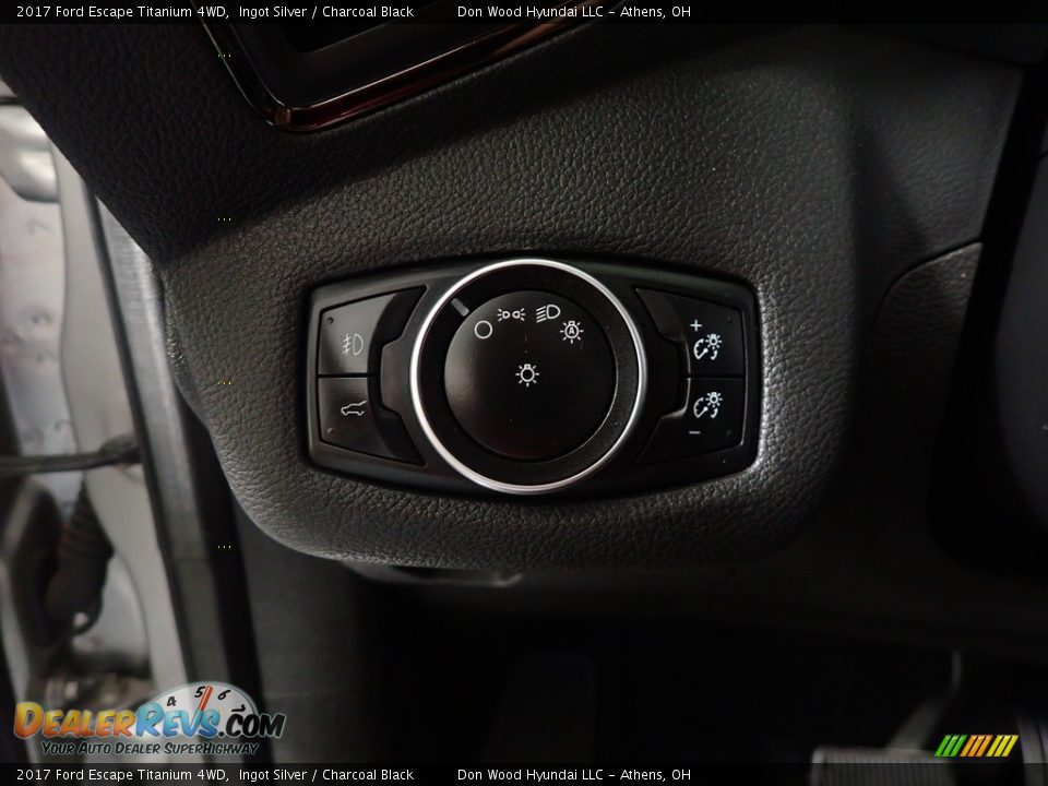 2017 Ford Escape Titanium 4WD Ingot Silver / Charcoal Black Photo #34