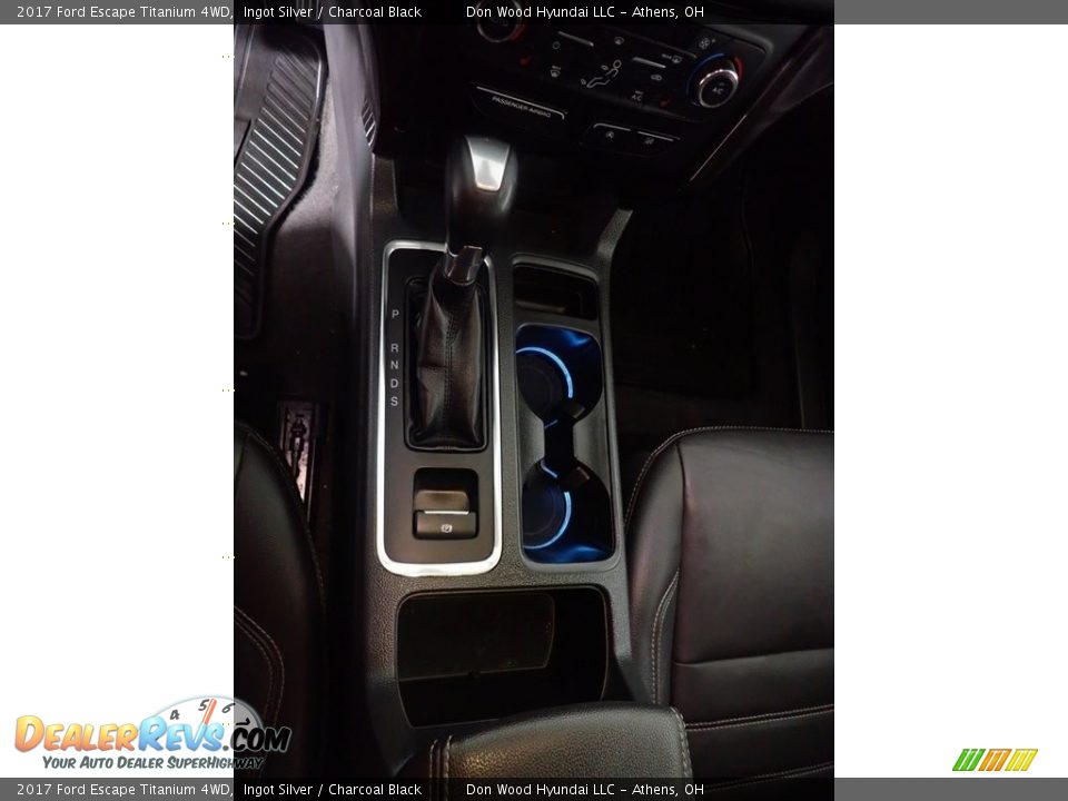2017 Ford Escape Titanium 4WD Ingot Silver / Charcoal Black Photo #35