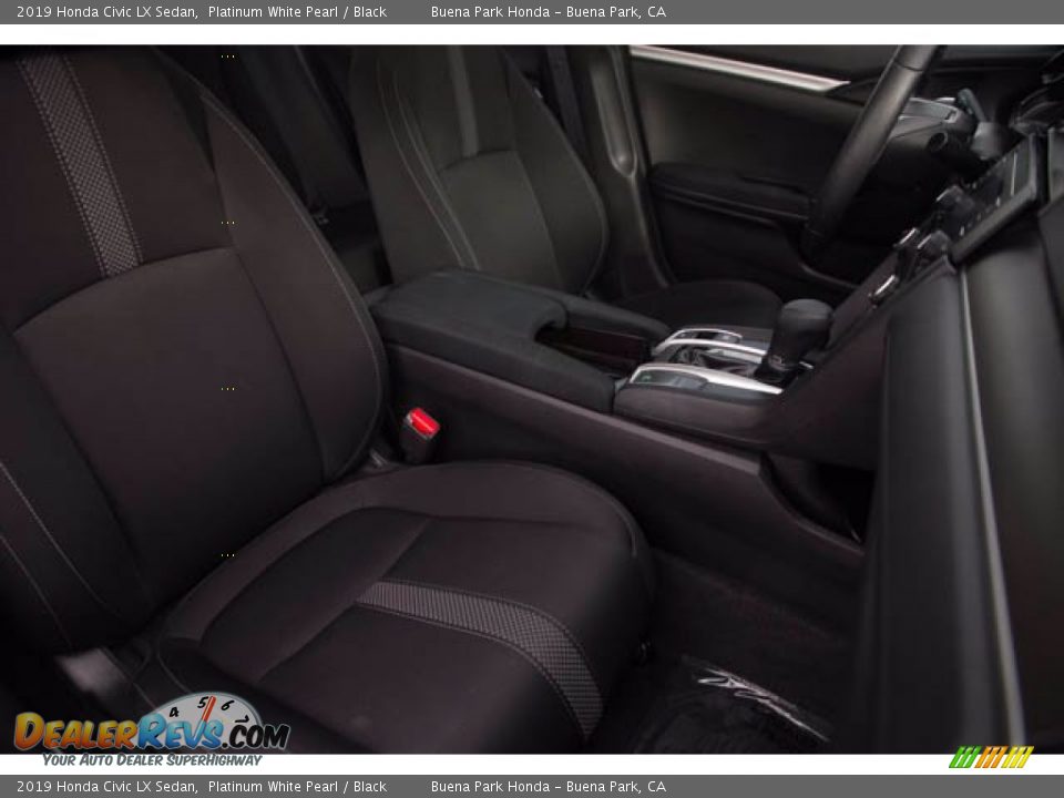 2019 Honda Civic LX Sedan Platinum White Pearl / Black Photo #25