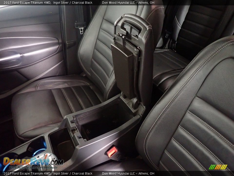 2017 Ford Escape Titanium 4WD Ingot Silver / Charcoal Black Photo #36