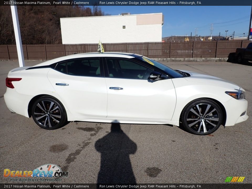 2017 Nissan Maxima Platinum Pearl White / Cashmere Photo #7