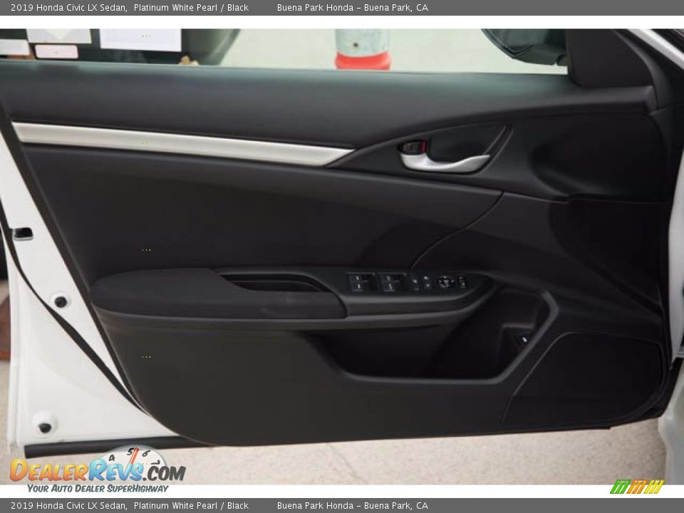 2019 Honda Civic LX Sedan Platinum White Pearl / Black Photo #29