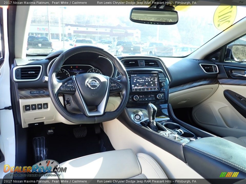 2017 Nissan Maxima Platinum Pearl White / Cashmere Photo #13