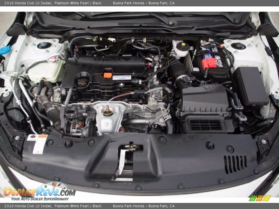 2019 Honda Civic LX Sedan Platinum White Pearl / Black Photo #34