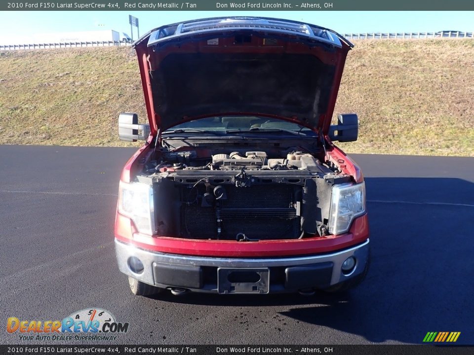 2010 Ford F150 Lariat SuperCrew 4x4 Red Candy Metallic / Tan Photo #5