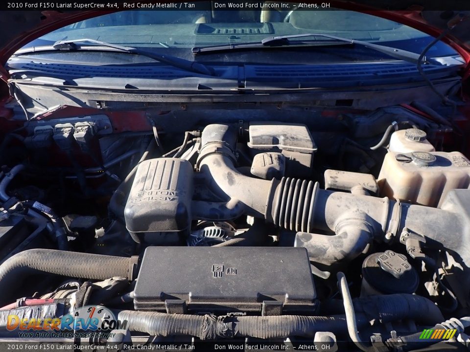 2010 Ford F150 Lariat SuperCrew 4x4 Red Candy Metallic / Tan Photo #6