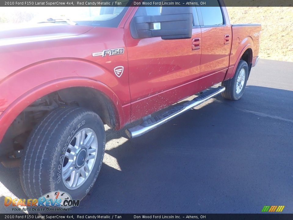 2010 Ford F150 Lariat SuperCrew 4x4 Red Candy Metallic / Tan Photo #8