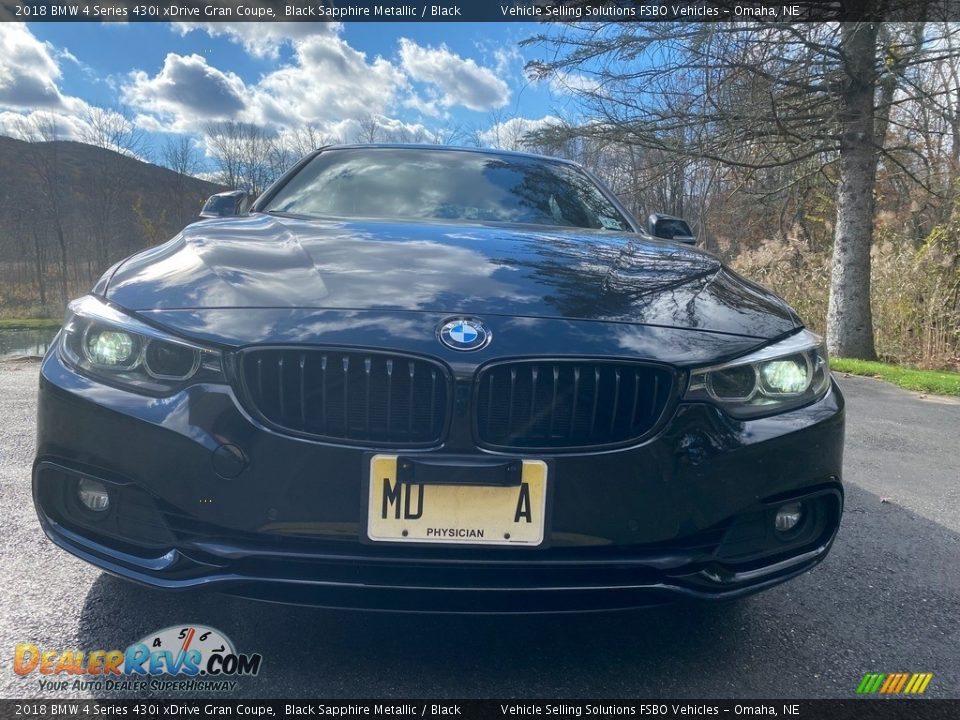 2018 BMW 4 Series 430i xDrive Gran Coupe Black Sapphire Metallic / Black Photo #8