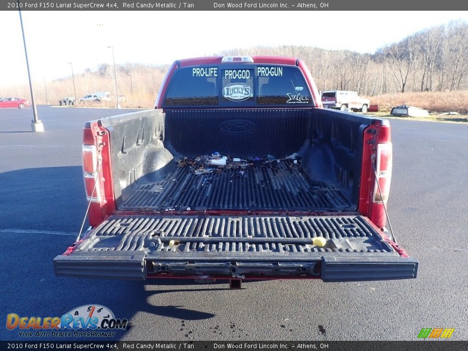 2010 Ford F150 Lariat SuperCrew 4x4 Red Candy Metallic / Tan Photo #11
