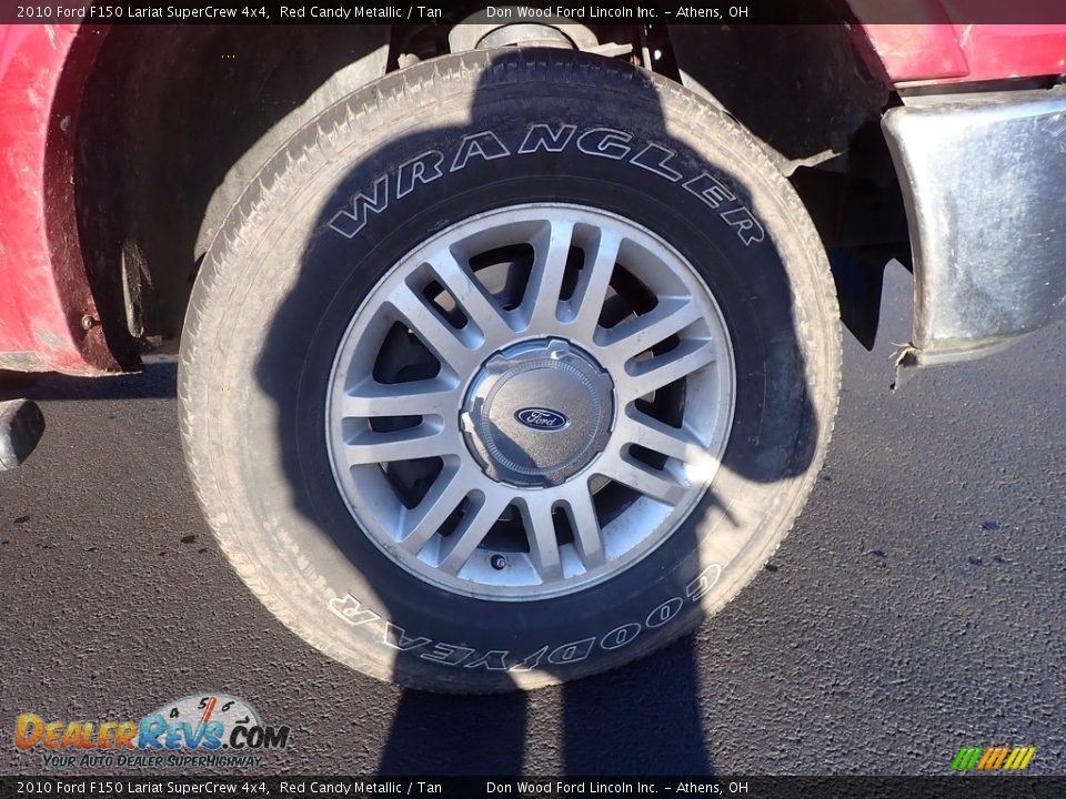 2010 Ford F150 Lariat SuperCrew 4x4 Red Candy Metallic / Tan Photo #14
