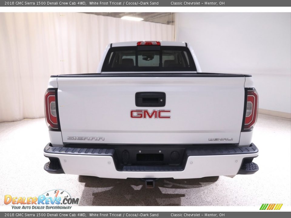 2018 GMC Sierra 1500 Denali Crew Cab 4WD White Frost Tricoat / Cocoa/­Dark Sand Photo #20