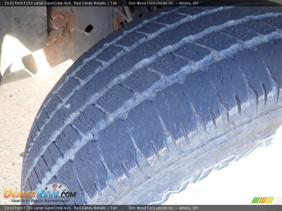 2010 Ford F150 Lariat SuperCrew 4x4 Red Candy Metallic / Tan Photo #15