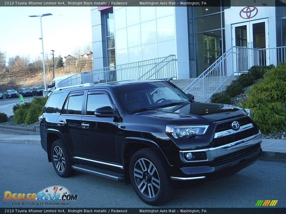 2019 Toyota 4Runner Limited 4x4 Midnight Black metallic / Redwood Photo #1