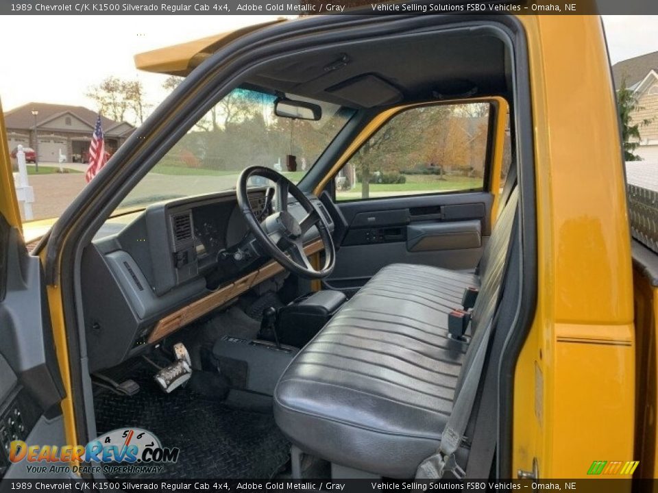 Gray Interior - 1989 Chevrolet C/K K1500 Silverado Regular Cab 4x4 Photo #8