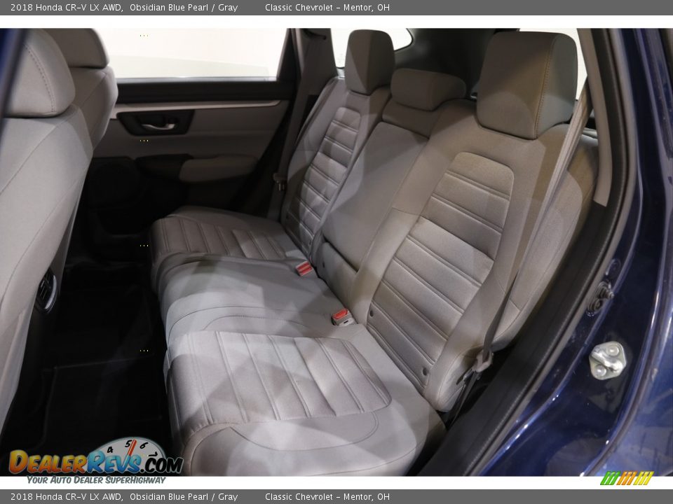 2018 Honda CR-V LX AWD Obsidian Blue Pearl / Gray Photo #16