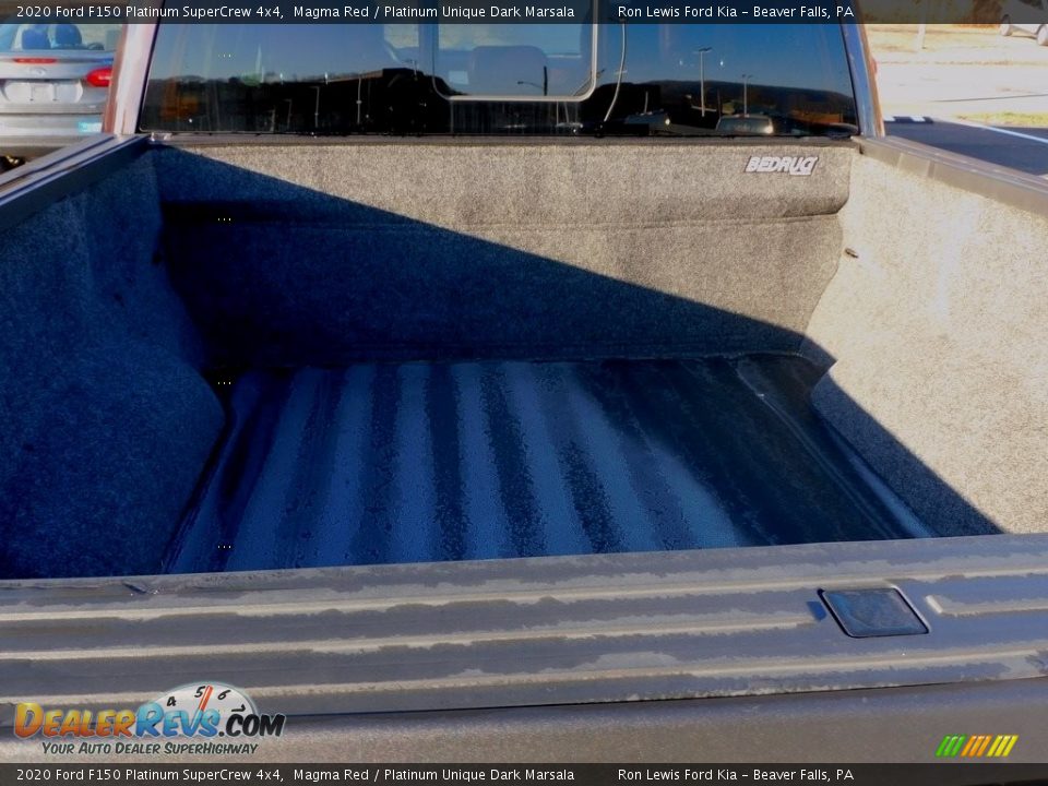 2020 Ford F150 Platinum SuperCrew 4x4 Magma Red / Platinum Unique Dark Marsala Photo #4