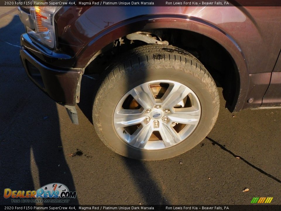 2020 Ford F150 Platinum SuperCrew 4x4 Magma Red / Platinum Unique Dark Marsala Photo #10