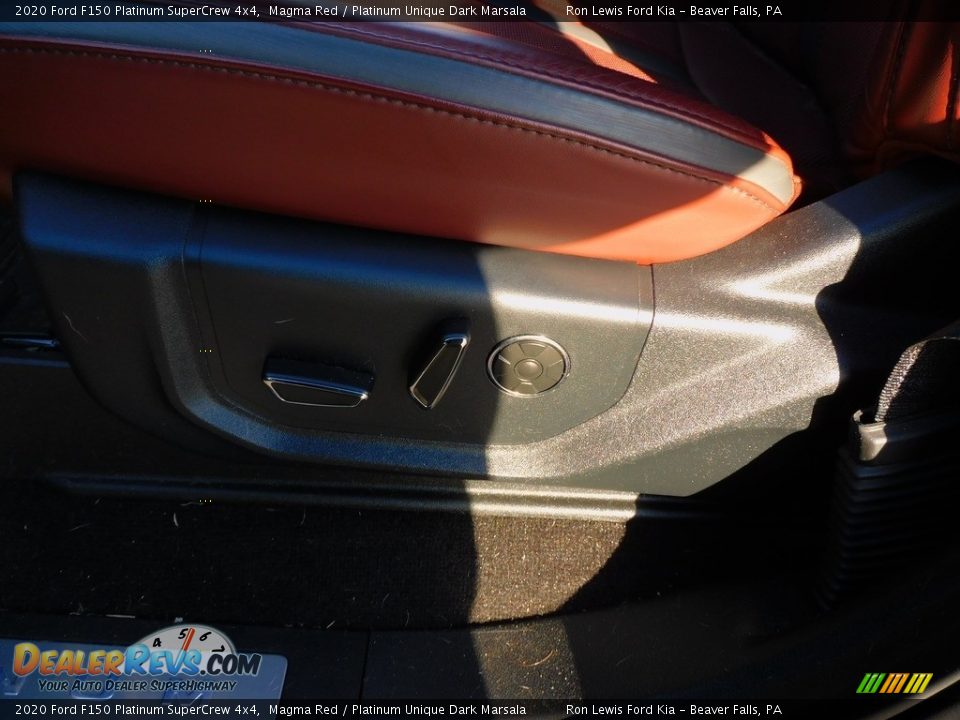 2020 Ford F150 Platinum SuperCrew 4x4 Magma Red / Platinum Unique Dark Marsala Photo #12