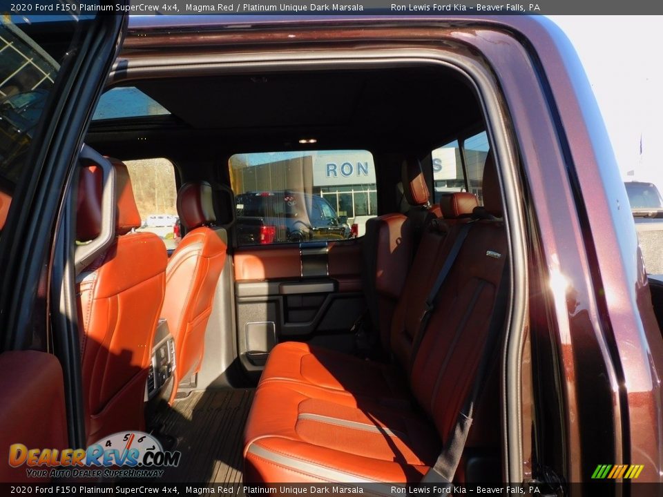 2020 Ford F150 Platinum SuperCrew 4x4 Magma Red / Platinum Unique Dark Marsala Photo #13