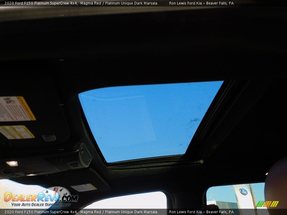 2020 Ford F150 Platinum SuperCrew 4x4 Magma Red / Platinum Unique Dark Marsala Photo #16