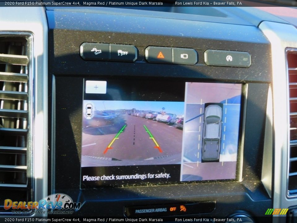2020 Ford F150 Platinum SuperCrew 4x4 Magma Red / Platinum Unique Dark Marsala Photo #18