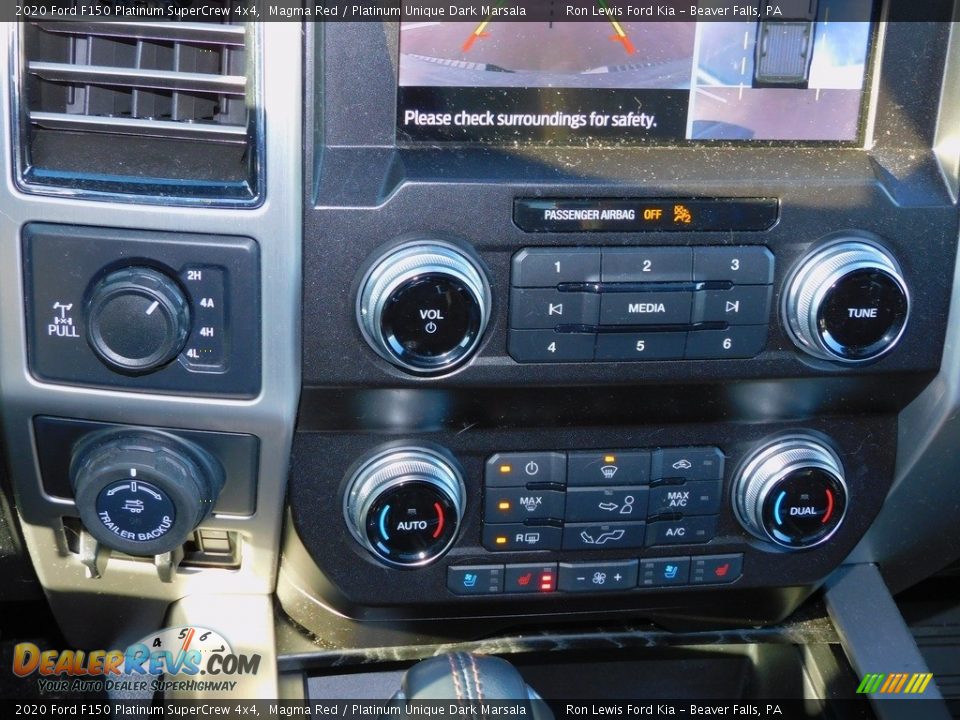 2020 Ford F150 Platinum SuperCrew 4x4 Magma Red / Platinum Unique Dark Marsala Photo #19