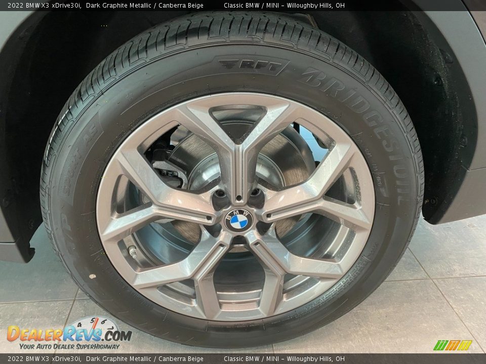 2022 BMW X3 xDrive30i Dark Graphite Metallic / Canberra Beige Photo #3