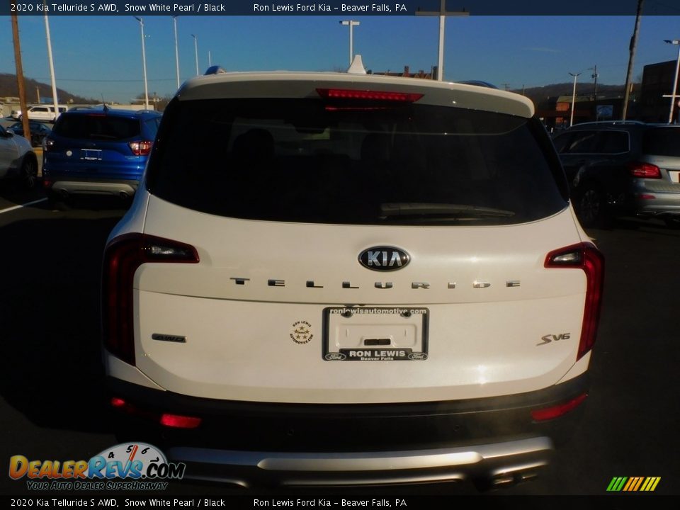 2020 Kia Telluride S AWD Snow White Pearl / Black Photo #3
