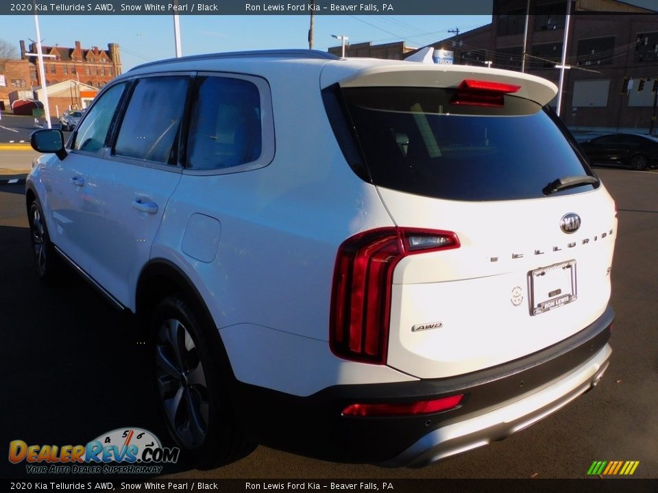 2020 Kia Telluride S AWD Snow White Pearl / Black Photo #5