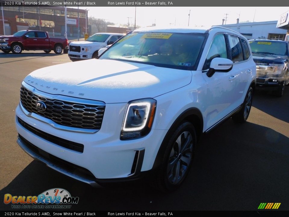 2020 Kia Telluride S AWD Snow White Pearl / Black Photo #7