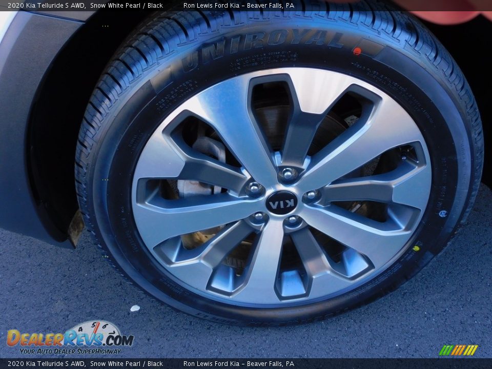 2020 Kia Telluride S AWD Snow White Pearl / Black Photo #10