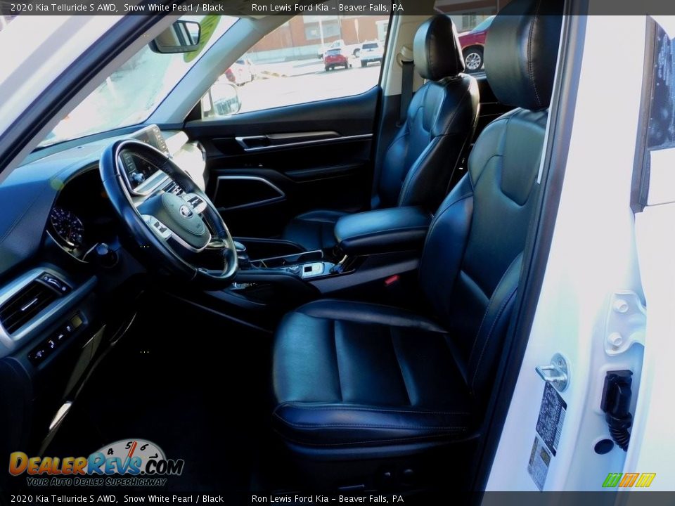 2020 Kia Telluride S AWD Snow White Pearl / Black Photo #11