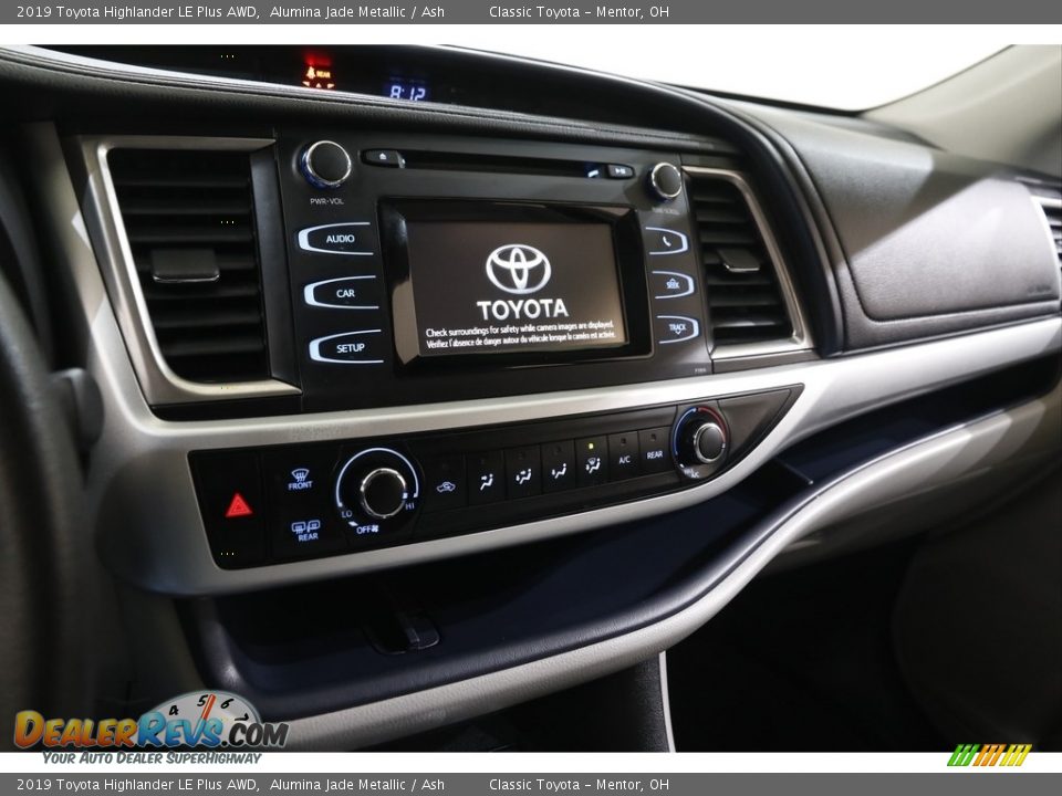 2019 Toyota Highlander LE Plus AWD Alumina Jade Metallic / Ash Photo #9