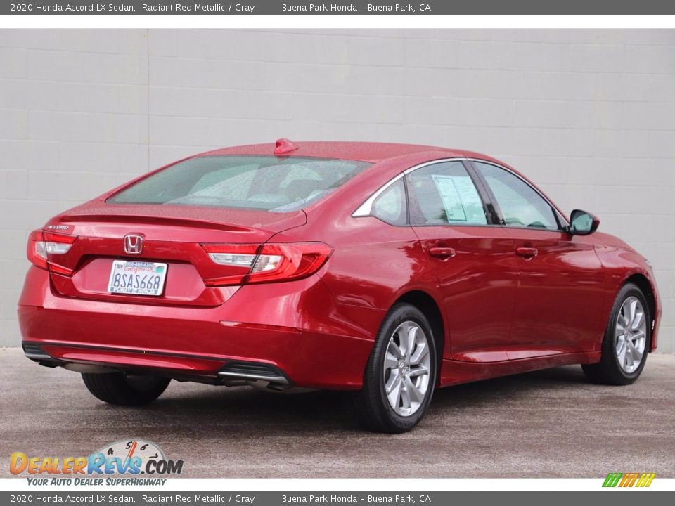 2020 Honda Accord LX Sedan Radiant Red Metallic / Gray Photo #5