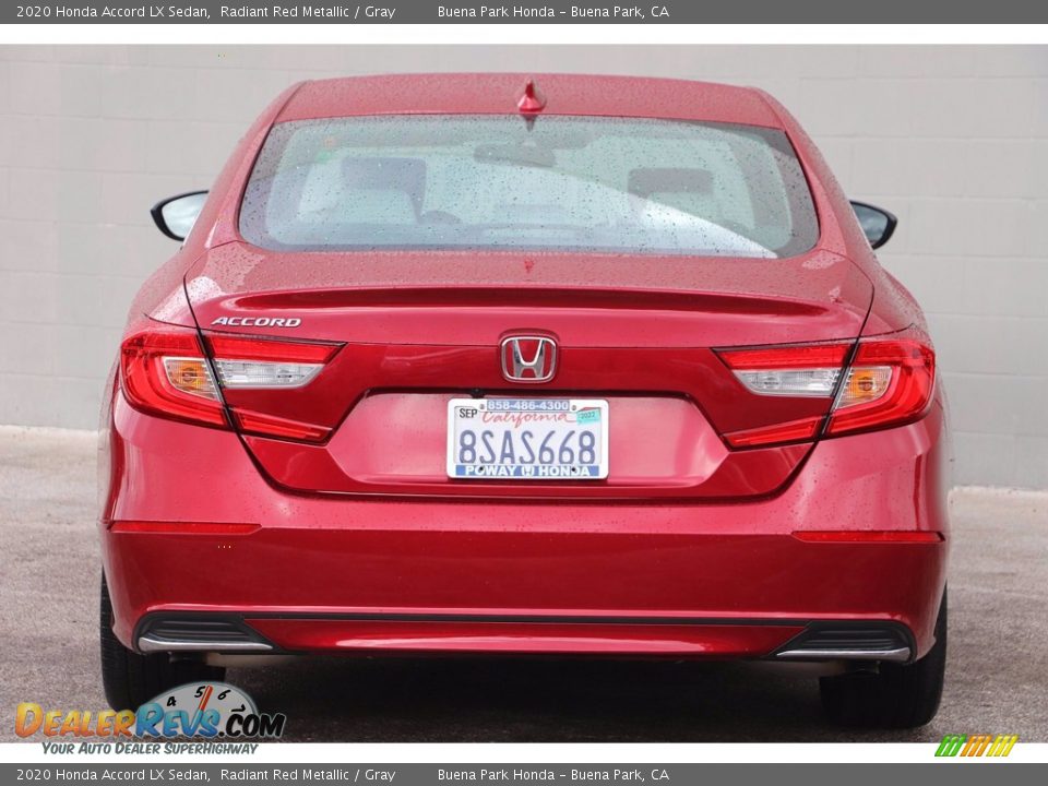 2020 Honda Accord LX Sedan Radiant Red Metallic / Gray Photo #6