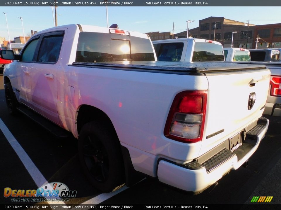 2020 Ram 1500 Big Horn Night Edition Crew Cab 4x4 Bright White / Black Photo #4