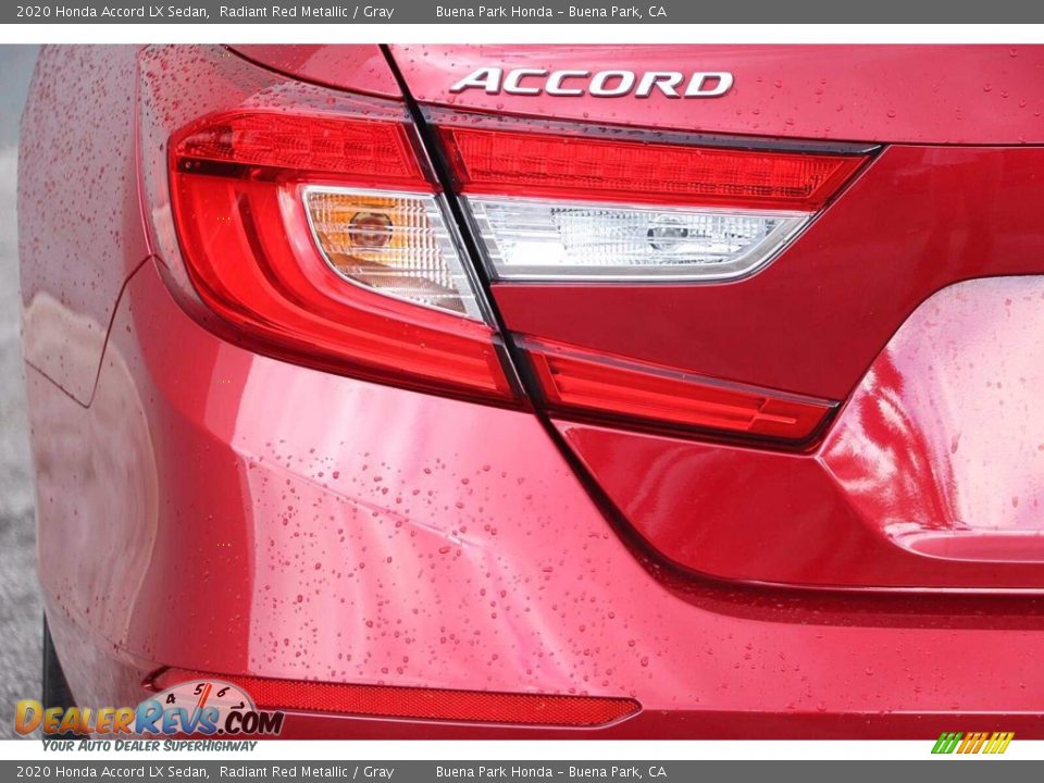 2020 Honda Accord LX Sedan Radiant Red Metallic / Gray Photo #7