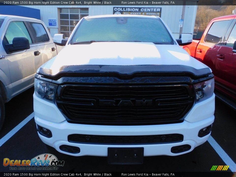 2020 Ram 1500 Big Horn Night Edition Crew Cab 4x4 Bright White / Black Photo #5