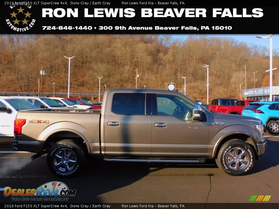 2019 Ford F150 XLT SuperCrew 4x4 Stone Gray / Earth Gray Photo #1