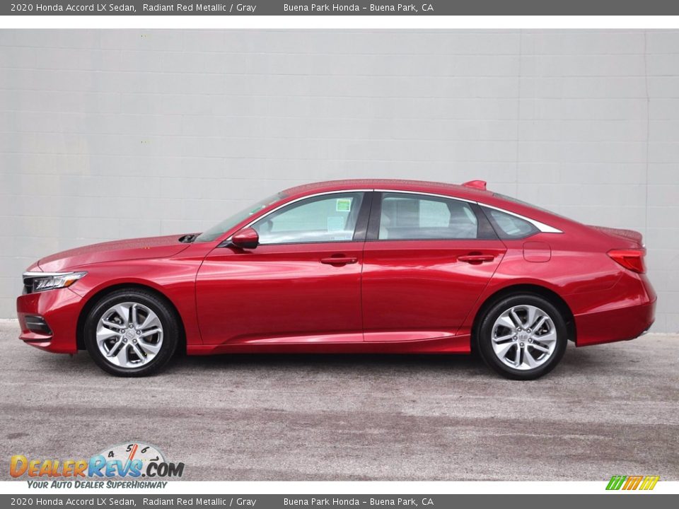 2020 Honda Accord LX Sedan Radiant Red Metallic / Gray Photo #9