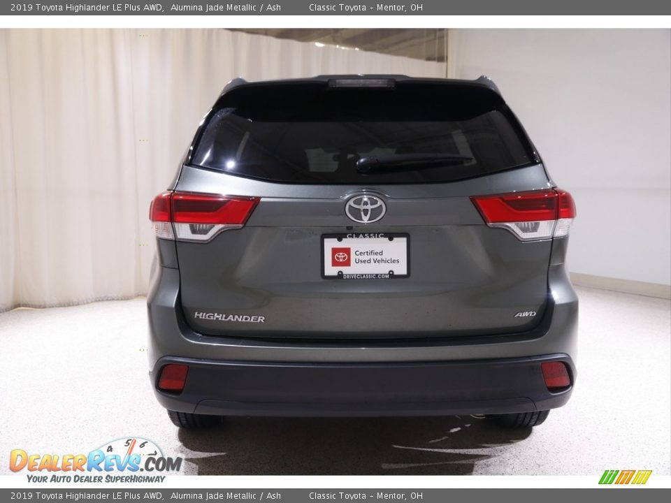 2019 Toyota Highlander LE Plus AWD Alumina Jade Metallic / Ash Photo #18