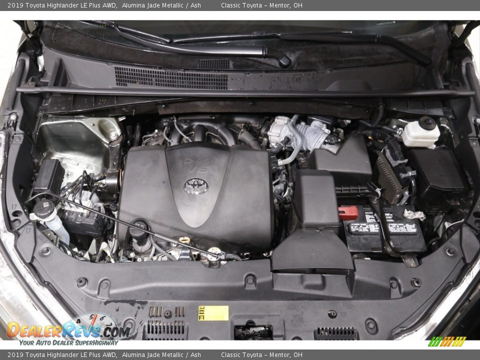 2019 Toyota Highlander LE Plus AWD Alumina Jade Metallic / Ash Photo #19