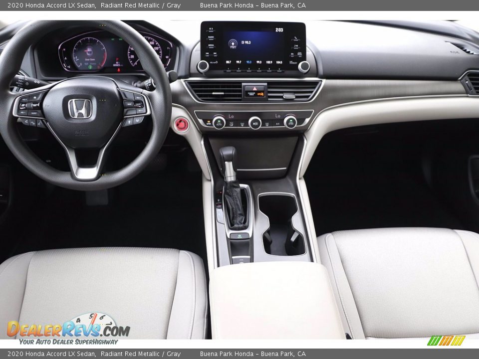 2020 Honda Accord LX Sedan Radiant Red Metallic / Gray Photo #16