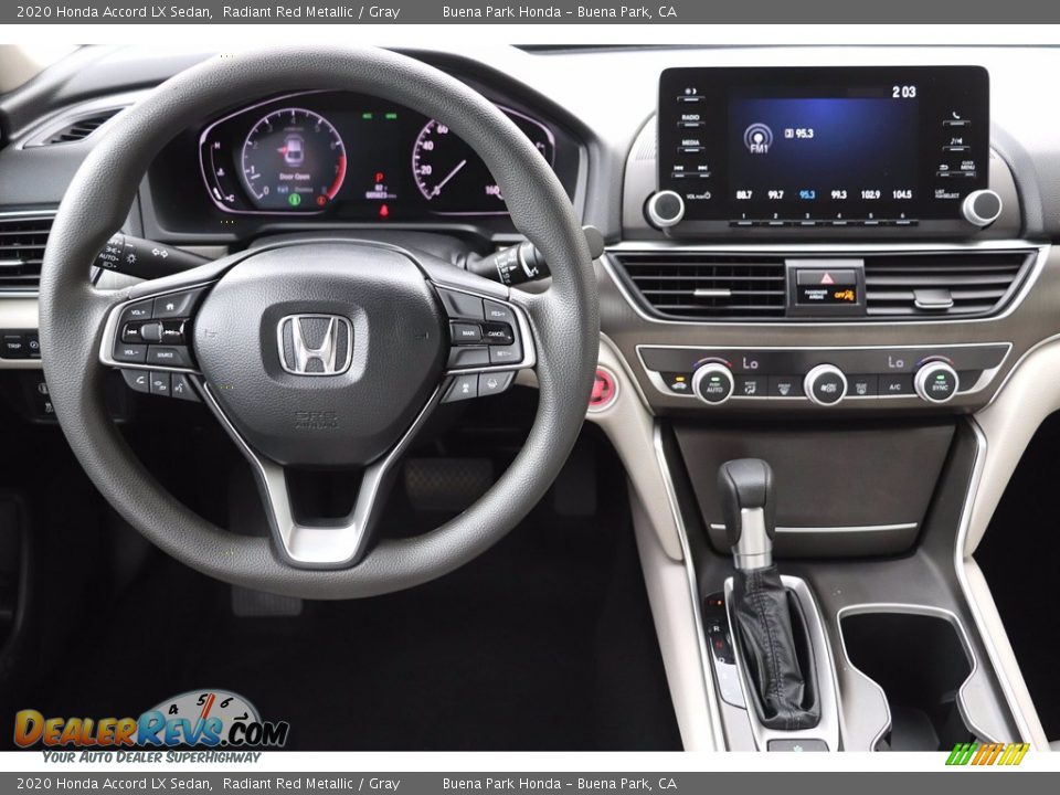 2020 Honda Accord LX Sedan Radiant Red Metallic / Gray Photo #17
