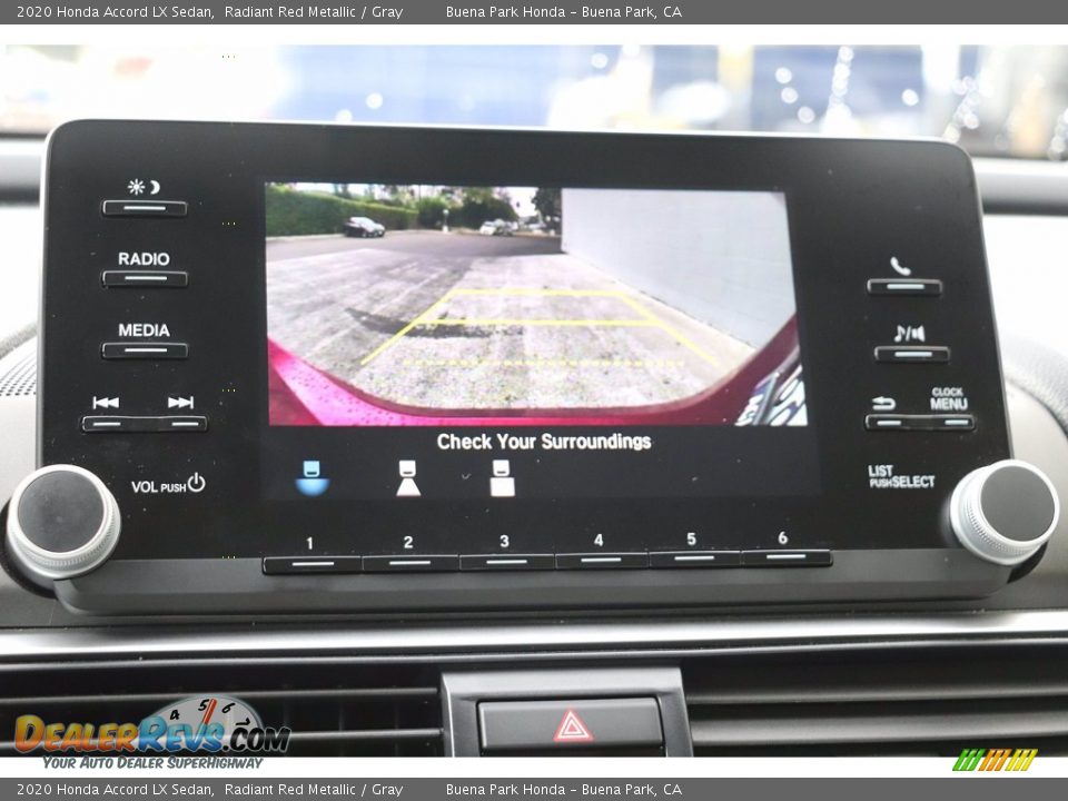 2020 Honda Accord LX Sedan Radiant Red Metallic / Gray Photo #21