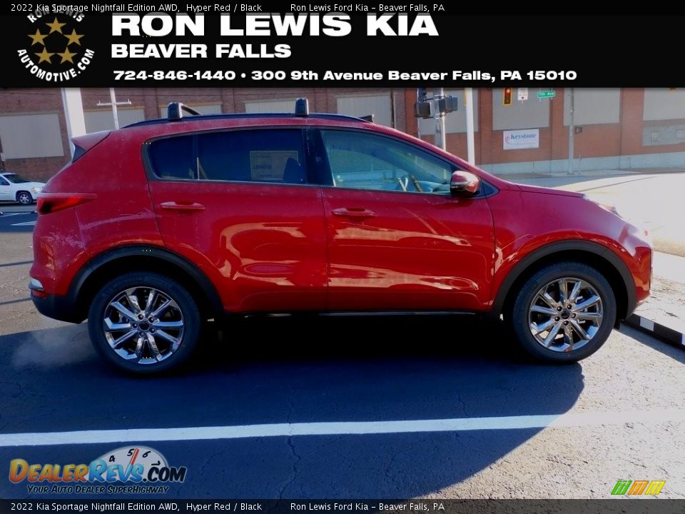 2022 Kia Sportage Nightfall Edition AWD Hyper Red / Black Photo #1